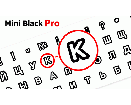 Універсальні наклейки Mini Black Pro